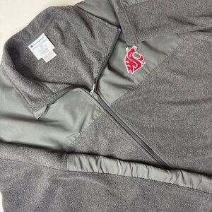 Champion Washington State Cougars Full Zip Fleece With Pockets Size XXL